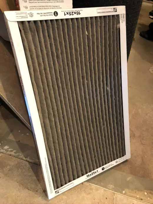 HVAC equipment service detail
