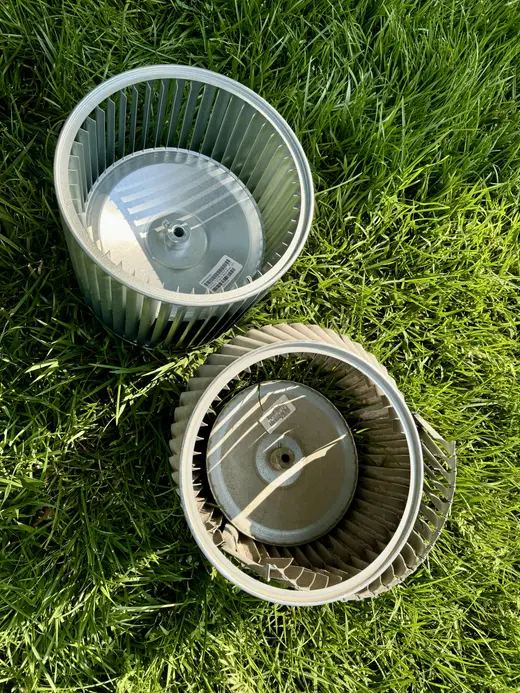 Blower wheel replacement