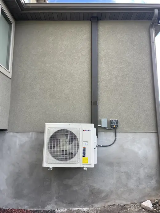 Ductless mini split installation
